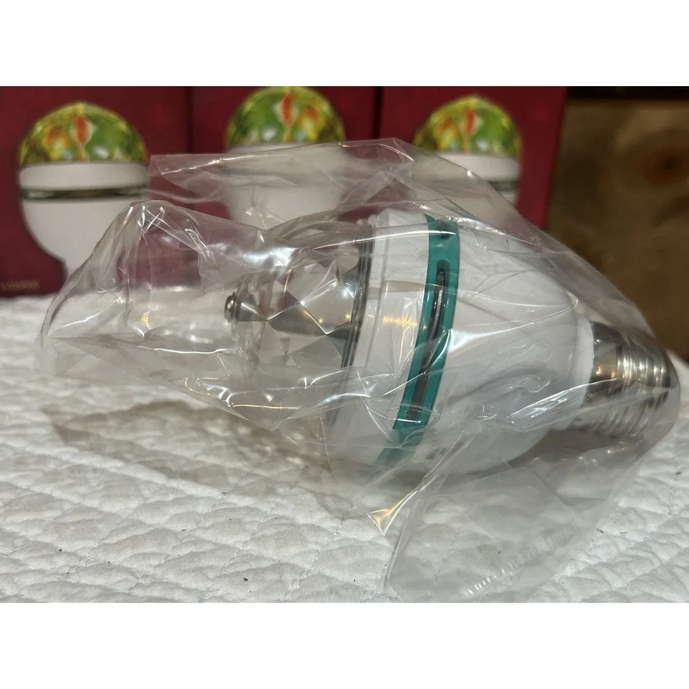 VEI 4-Christmas Party Lighting LED Light Bulb Rotate, Red, And Green